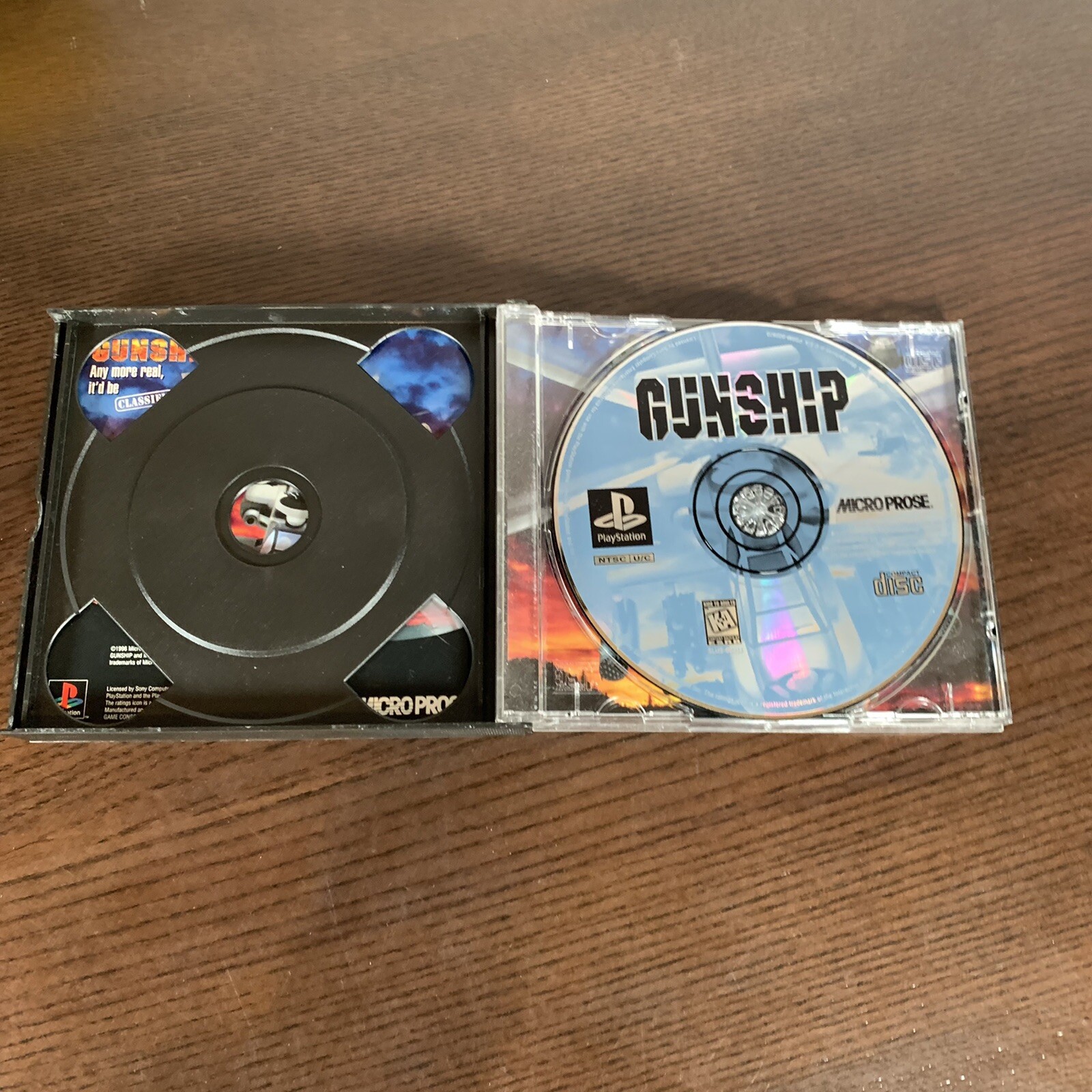 PlayStation Gunship Complete with Manual Micro Prose Vintage 1996