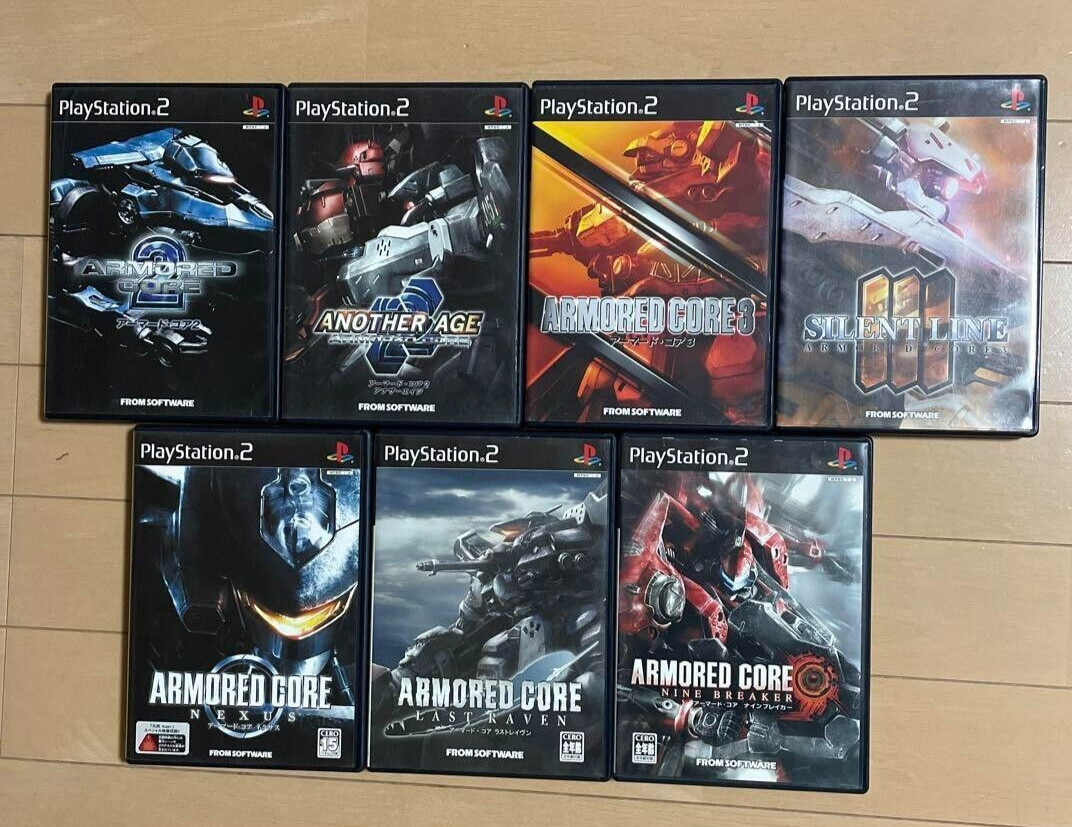 Armored Core 2 3 Silent Line Another Age Nexus Nine Breaker Last Raven set PS2