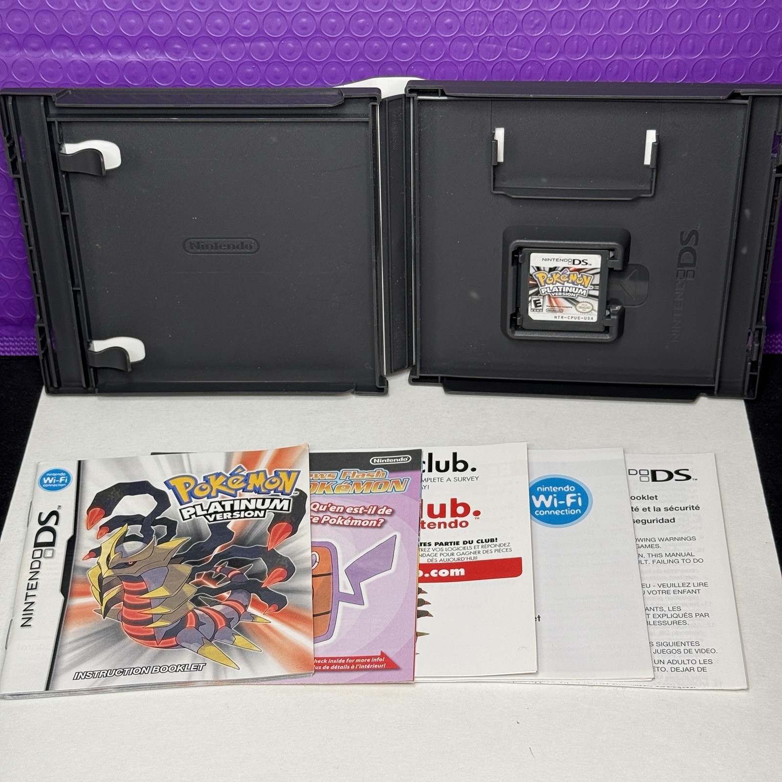 Pokemon Platinum Version [Nintendo DS, Authentic] CIB Complete Game Case Inserts