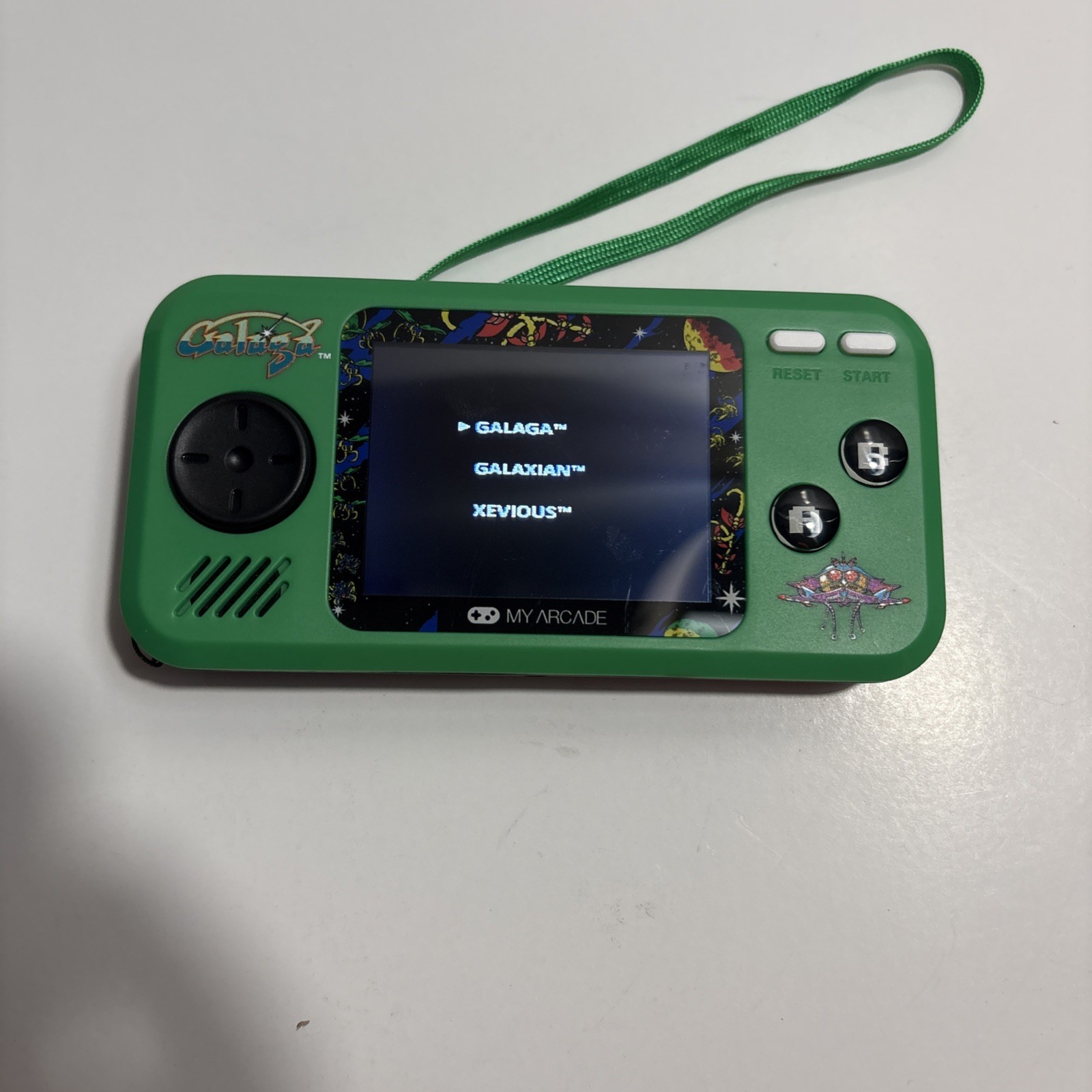 My Arcade GALAGA Pocket Player Portable Gaming System Galaxian Xevious Tested