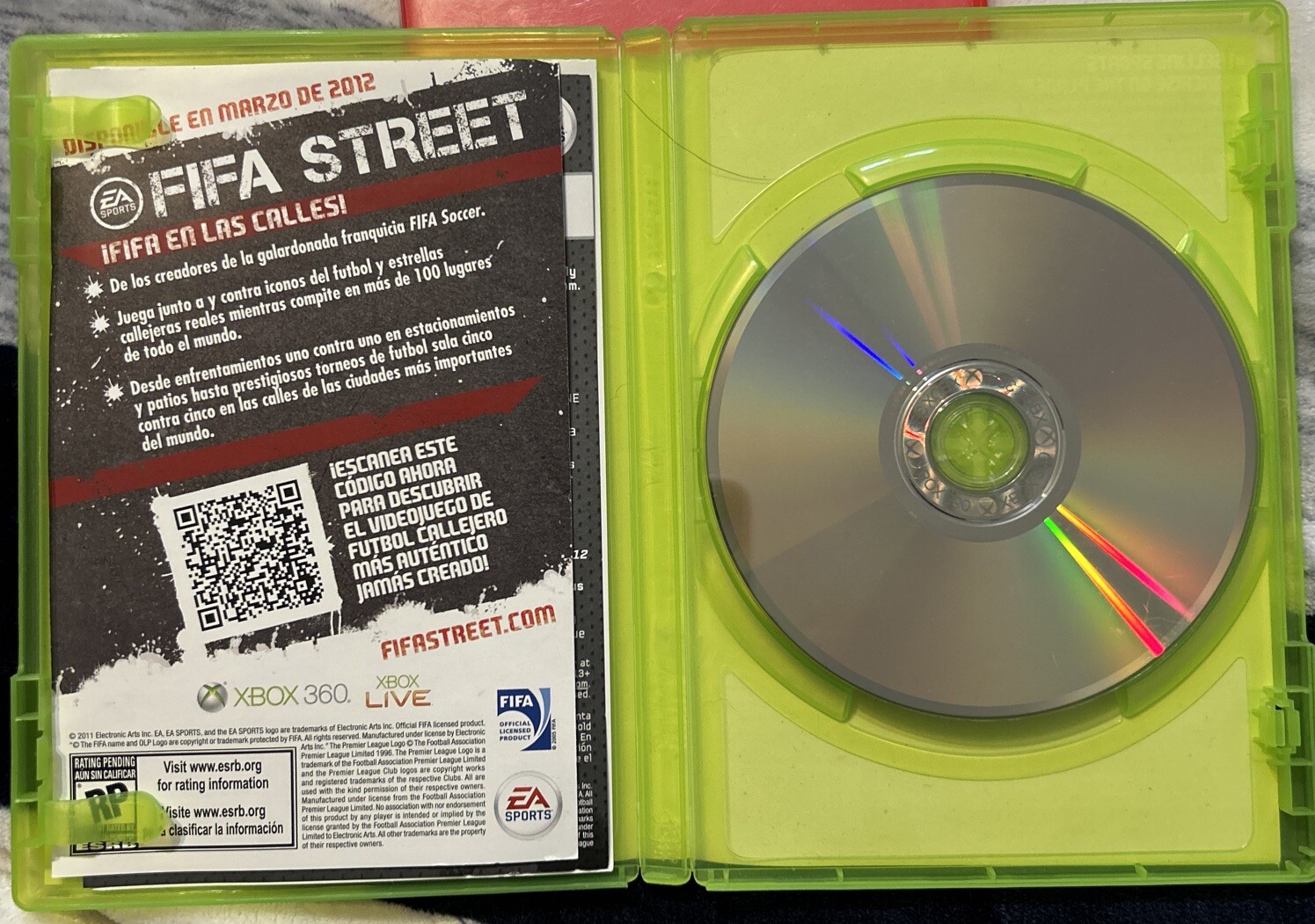 EA Sports FIFA Soccer 12 (Microsoft Xbox 360, 2011) Great Game! See Notes