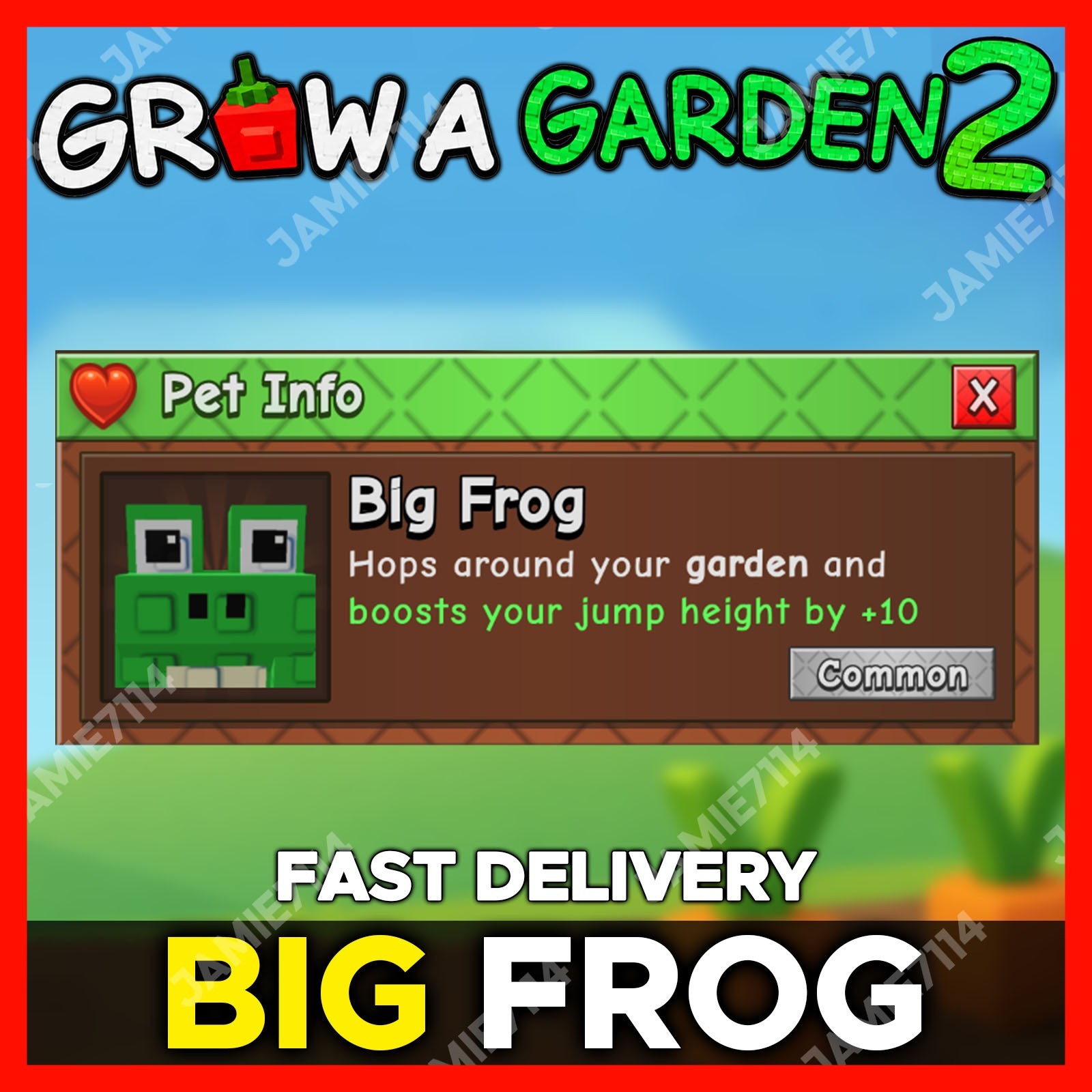 🪴Grow a Garden 2 | Big Frog | GAG2 Fast & Easy