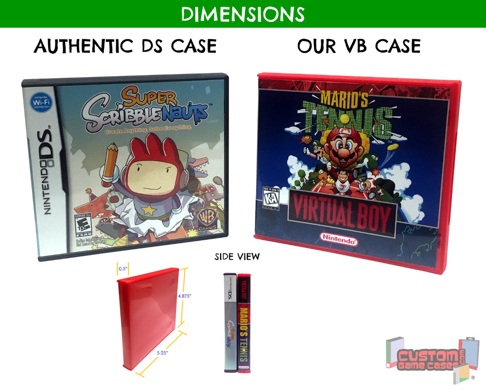 Nintendo Virtual Boy Game Cases w/ Complimentary Game Covers [Pick your Titles!]