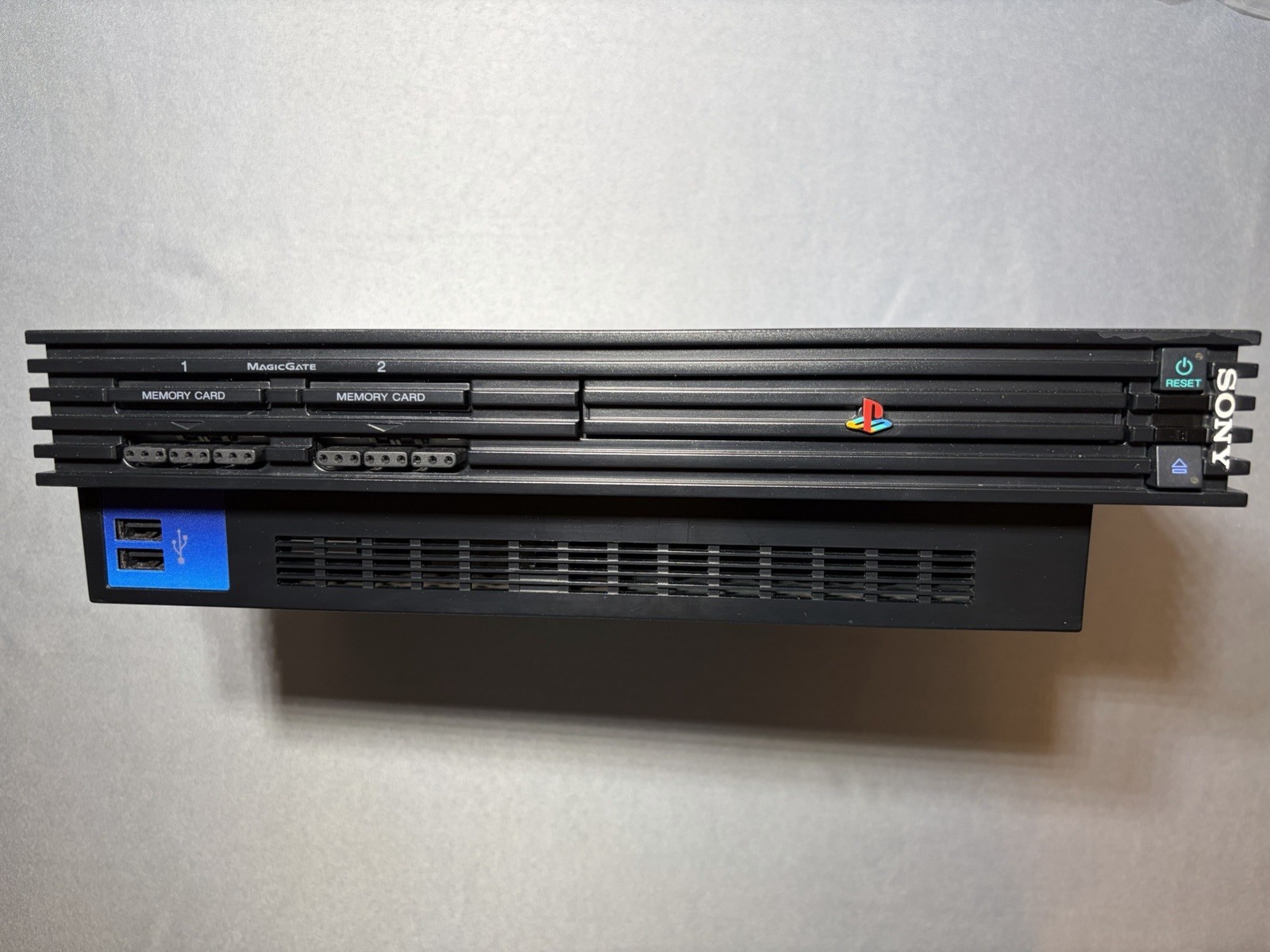 Sony PlayStation 2 PS2 Combo Pack Network Adapter Black Console Runs Great VG