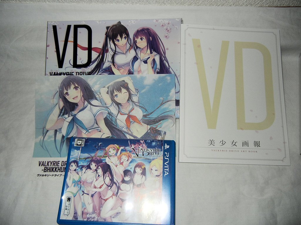 USED PS Vita VALKYRIE DRIVE BHIKKHUNI Nyuu Nyuu DX Soundtrack Full Set