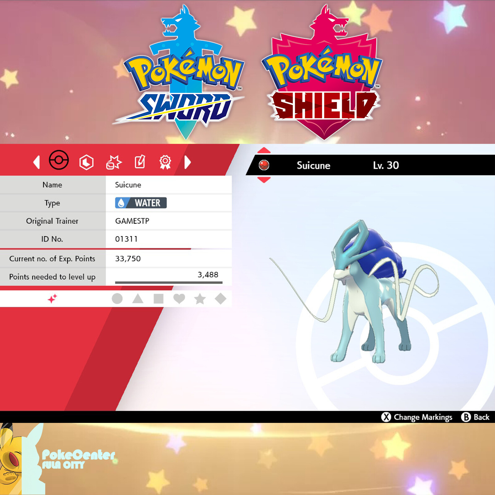 ✨ Shiny Suicune Event – GAMESTOP | Pokemon Sword & Shield – UNTOUCHED