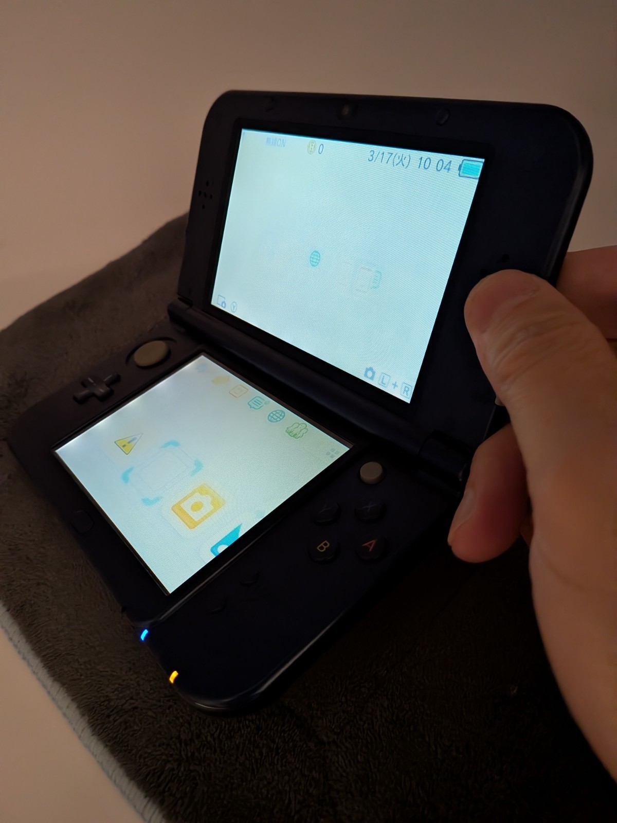 【Excellent5】Nintendo NEW 3DS LL XL Blue Handheld Used Game Console From Japan