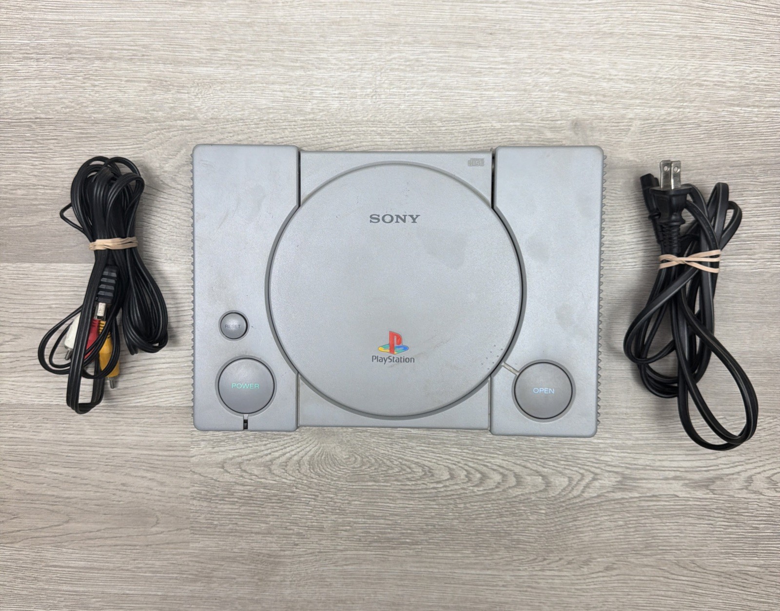 Sony PlayStation PS1 Console Bundle Tested & Working SCPH-7501 5 Games Included