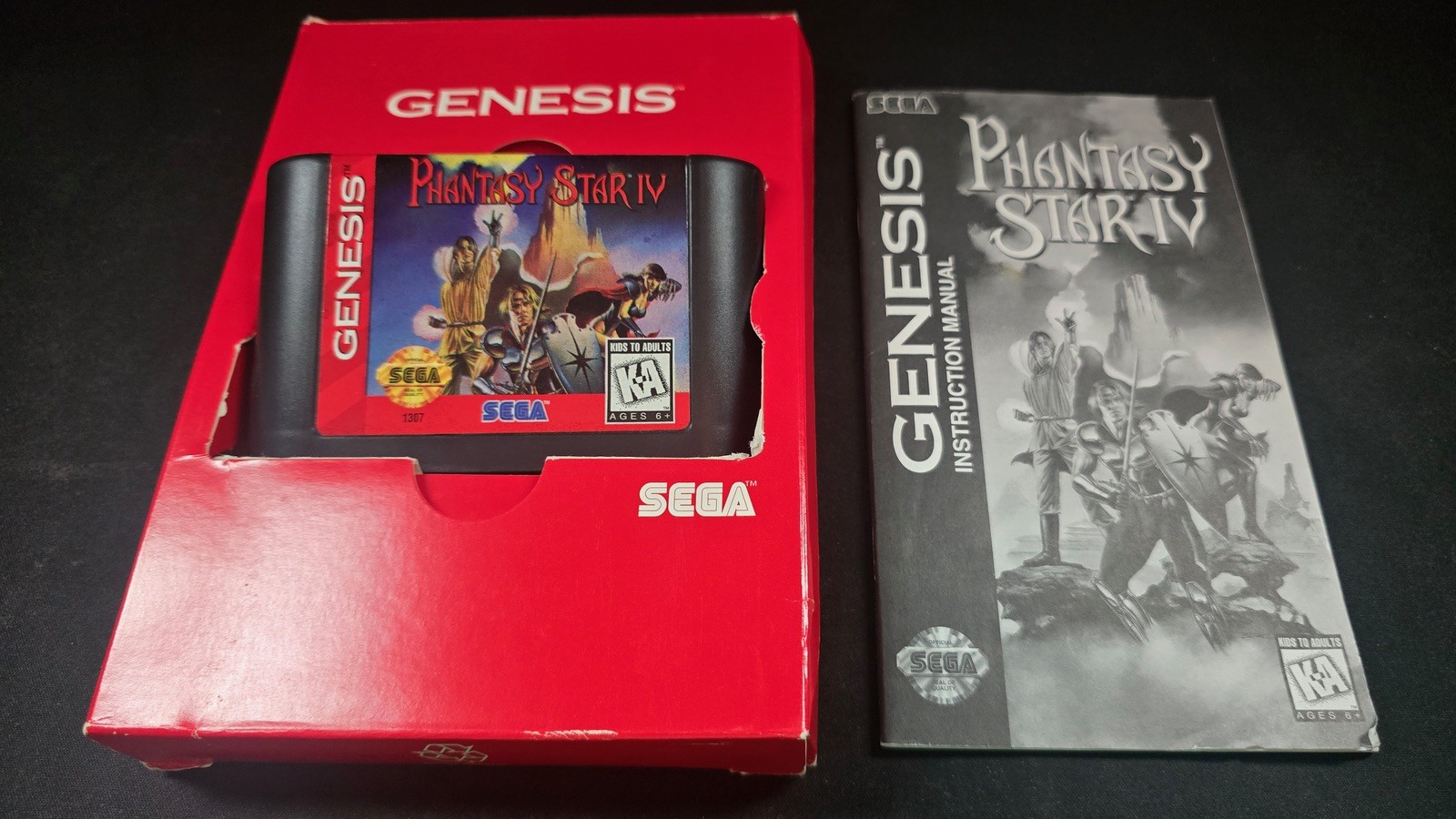Phantasy Star IV 4 Sega Genesis EXMT cond COMPLETE n box authentic+protector!