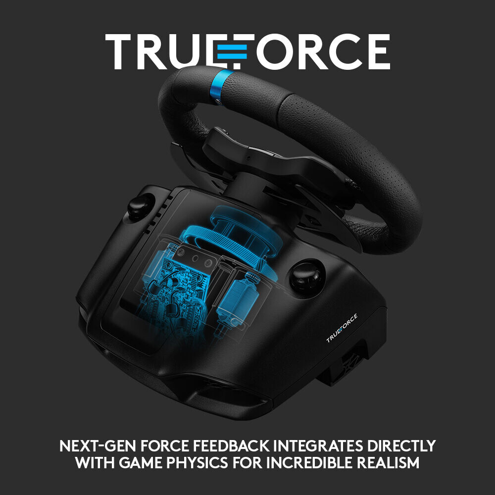 Logitech G923 Racing Wheel & Pedals for PC PS4 & PS5 Featuring TRUEFORCE
