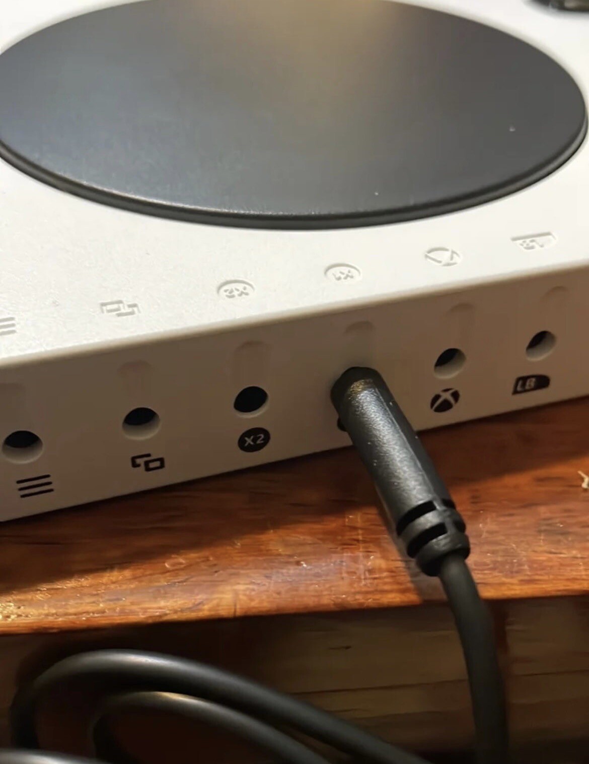 Xbox Adaptive Controller Buttons – White – Blue – Red – Yellow – Green.