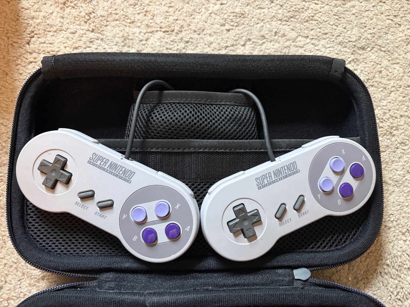 Nintendo Super NES Classic Edition Console Built-In Games Carrying Case