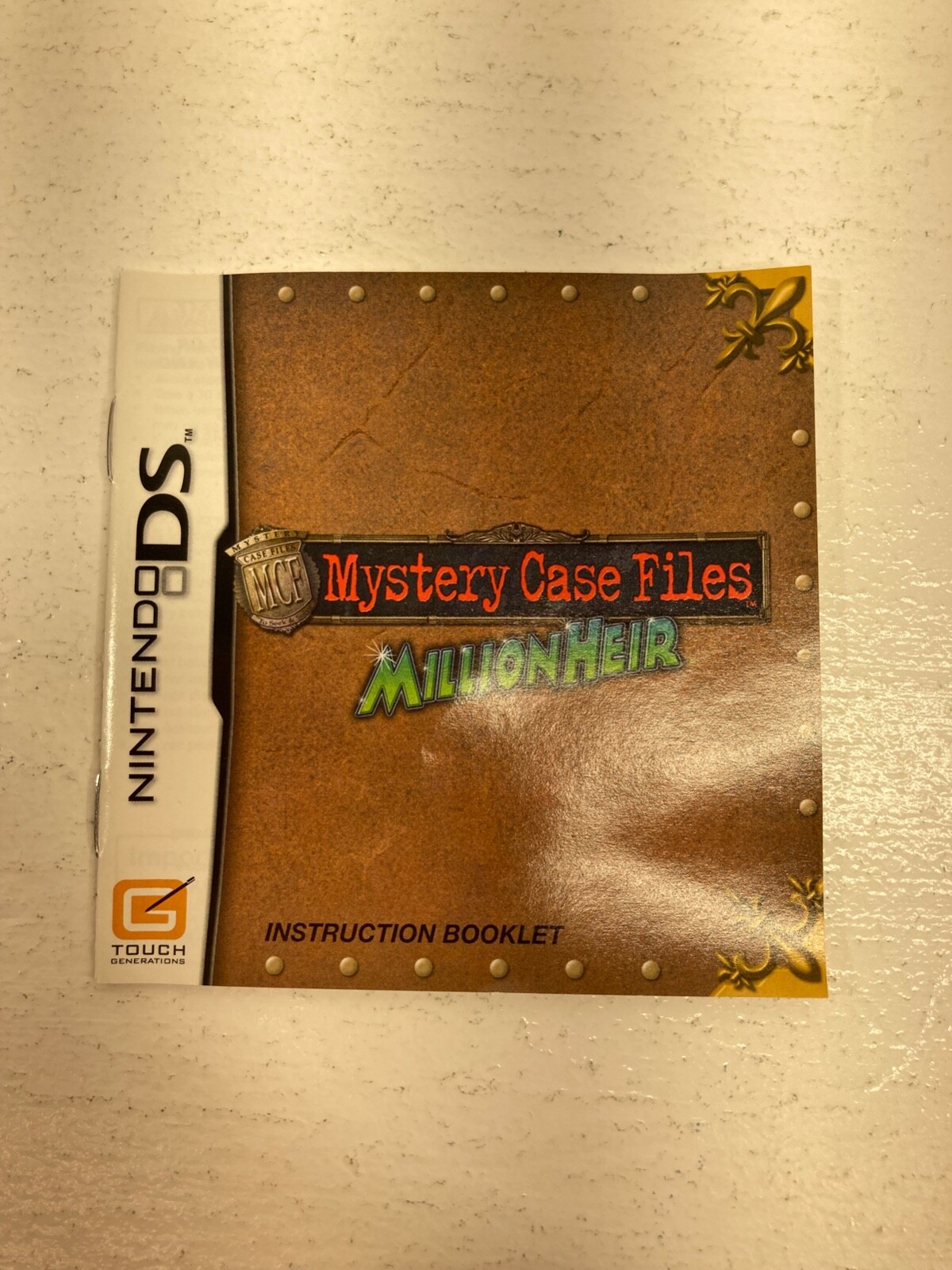 Mystery Case Files: MillionHeir (Nintendo DS) 3DS 2DS DSi XL Complete & Tested!