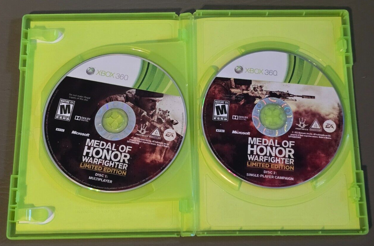 Medal of Honor Warfighter Limited Edition Xbox 360 Loose Tested