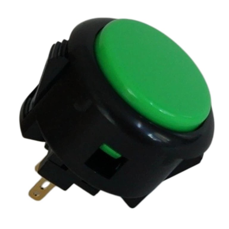 Japan Sanwa Mix Buttons 8 x Black/ Blue-Green-Red-Yellow Video Arcade Game Parts