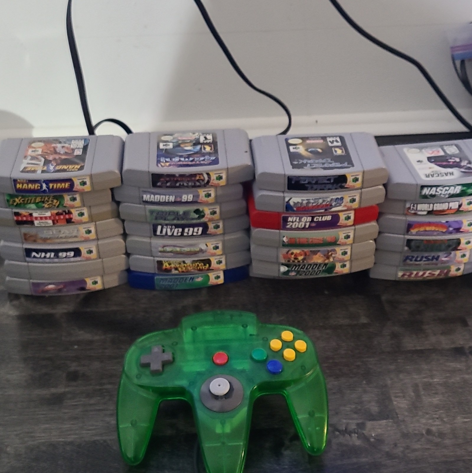 Nintendo 64 Console with Controller Game Lot Sports Racing Fighting Mixed