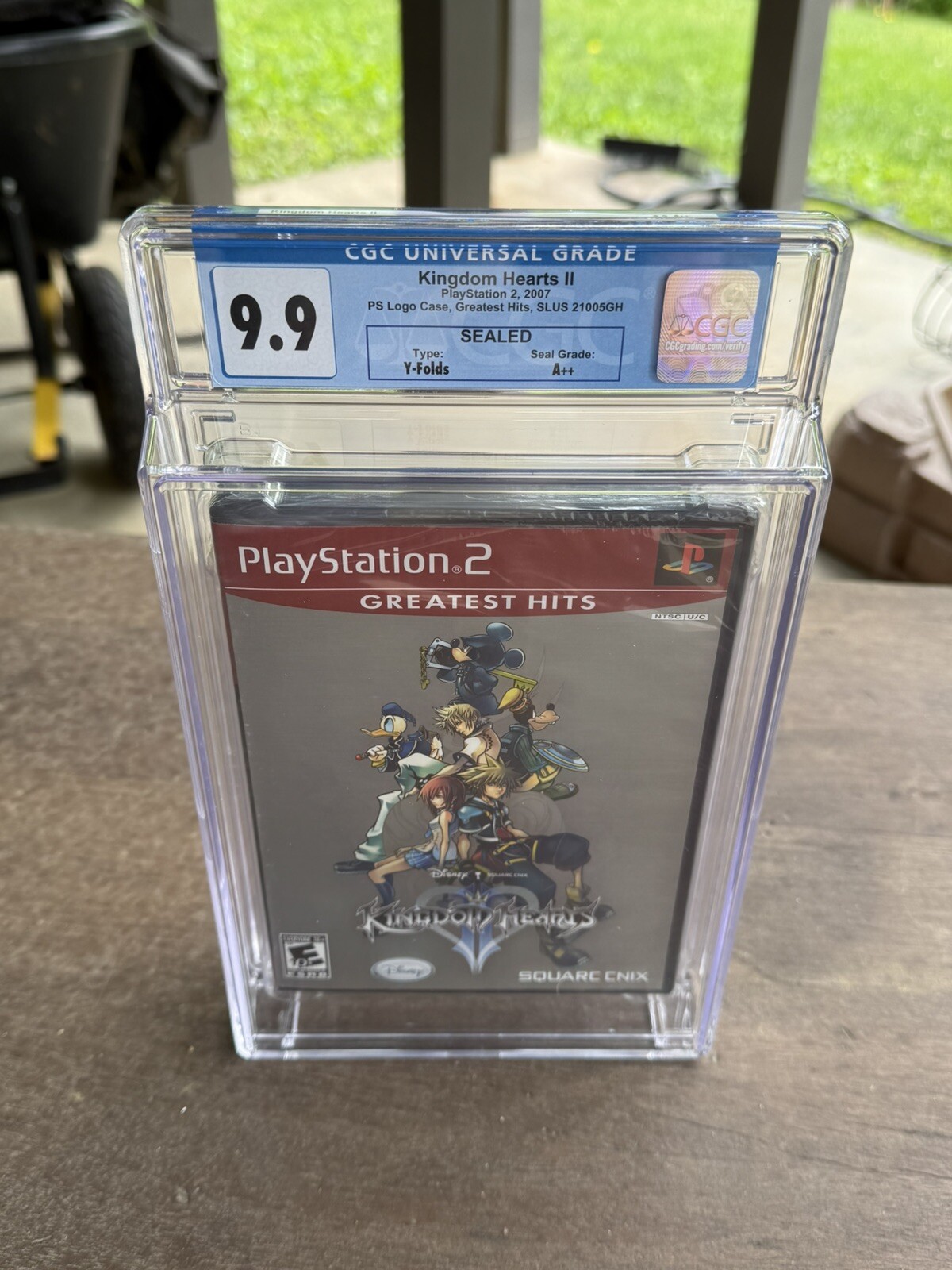 GEM MINT Kingdom Hearts II (PS2) CGC Graded 9.9 A++ NEW & SEALED! Greatest Hits