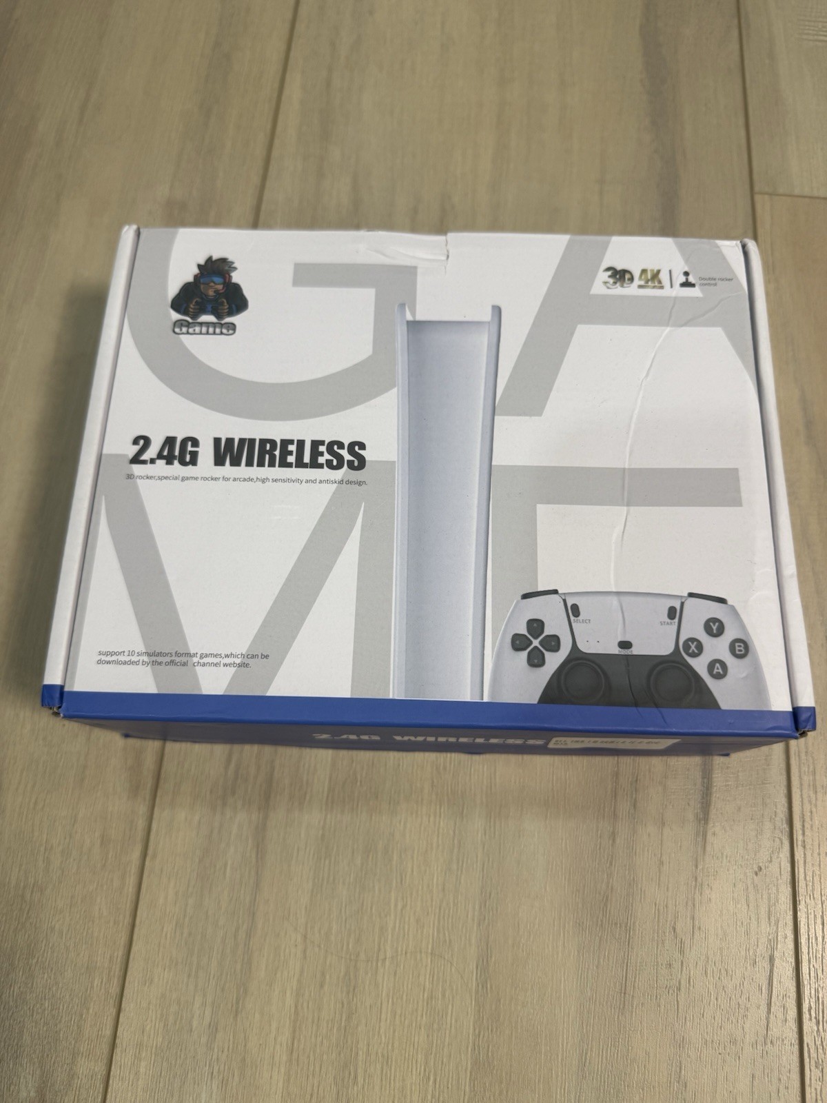 Game 2.4GHz Wireless Mini Retro Console w/ Controller, Built-in Games White