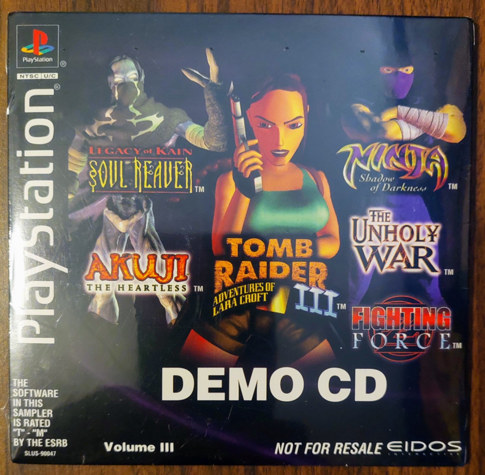 EIDOS DEMO CD VOLUME 3 (PlayStation, 1998) New! SEALED! Tomb Raider 3 and More!