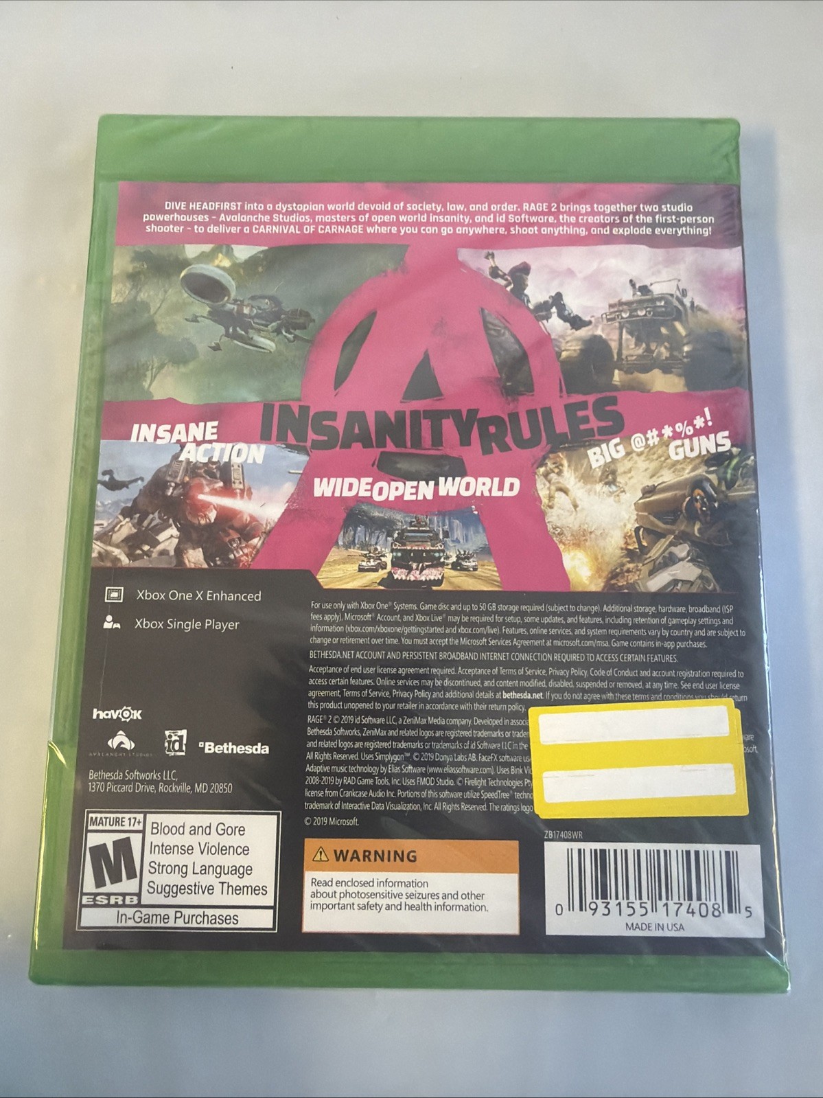 Rage 2 – Microsoft Xbox One NEW!!!