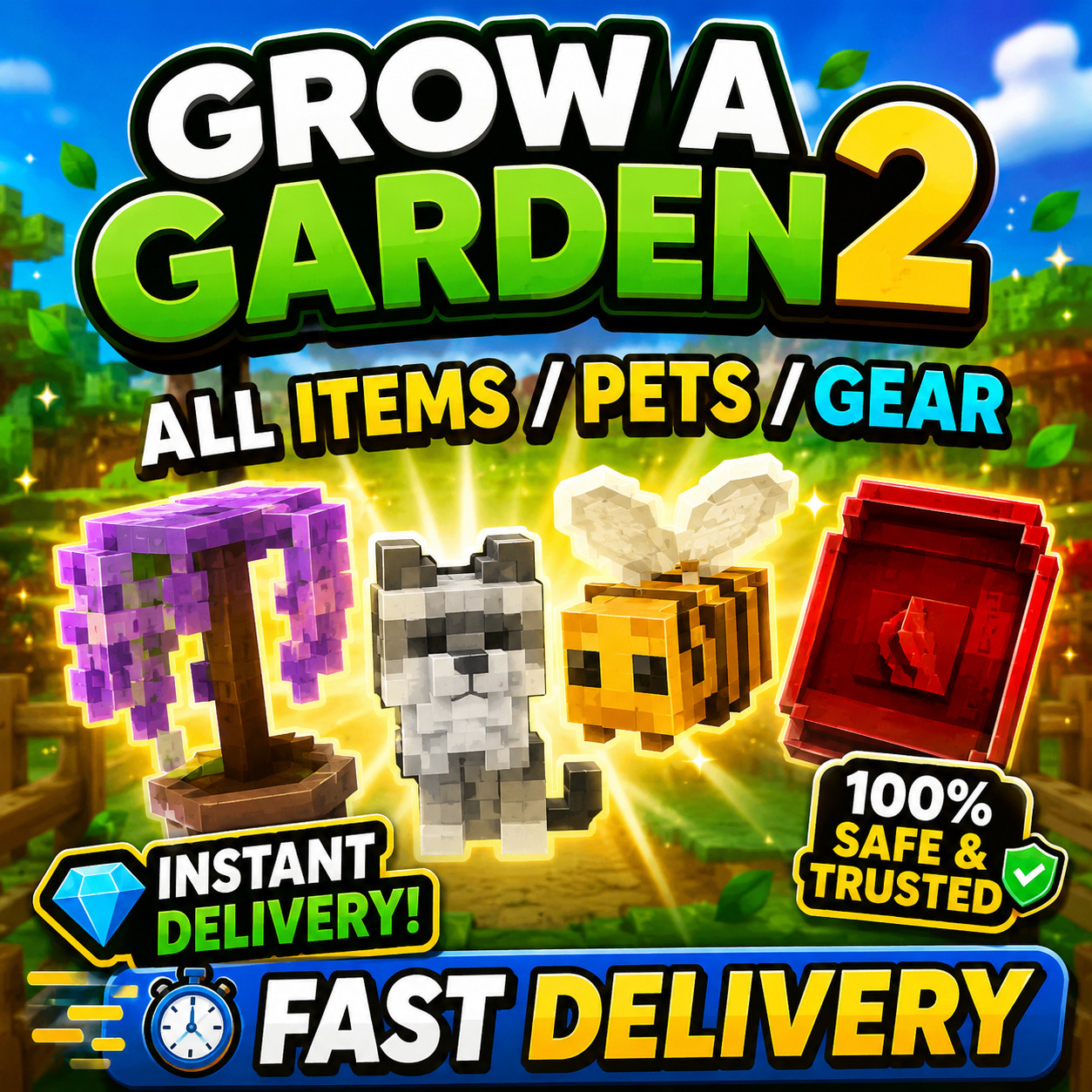 [🟢ONLINE] Grow a Garden 2 | PETS | ITEMS | GEARS | SEEDS | SHECKLES | MONEY