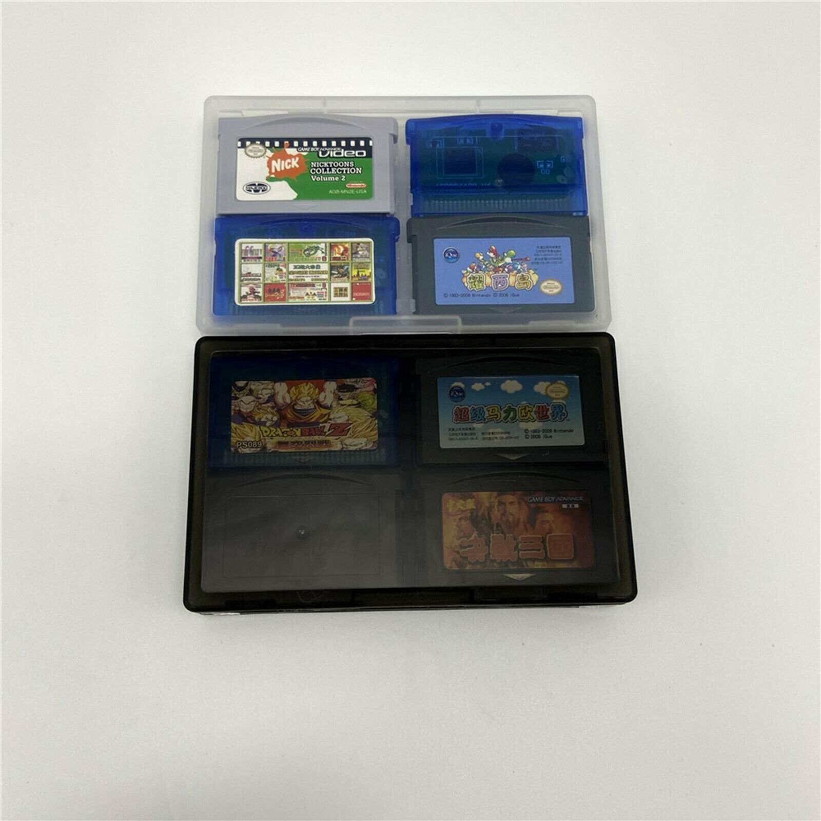 4in1 Large Storage Box Protective Case Fr GameBoy GBA GBASP Game Cartridge Card#