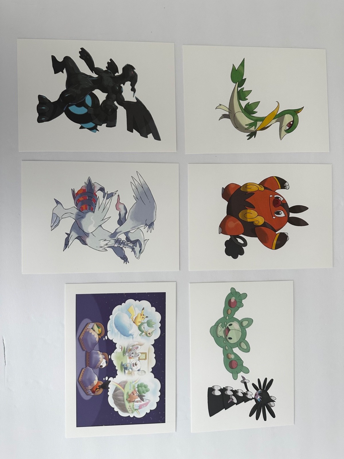Nintendo Pokemon Black and White Game Art Folio card set