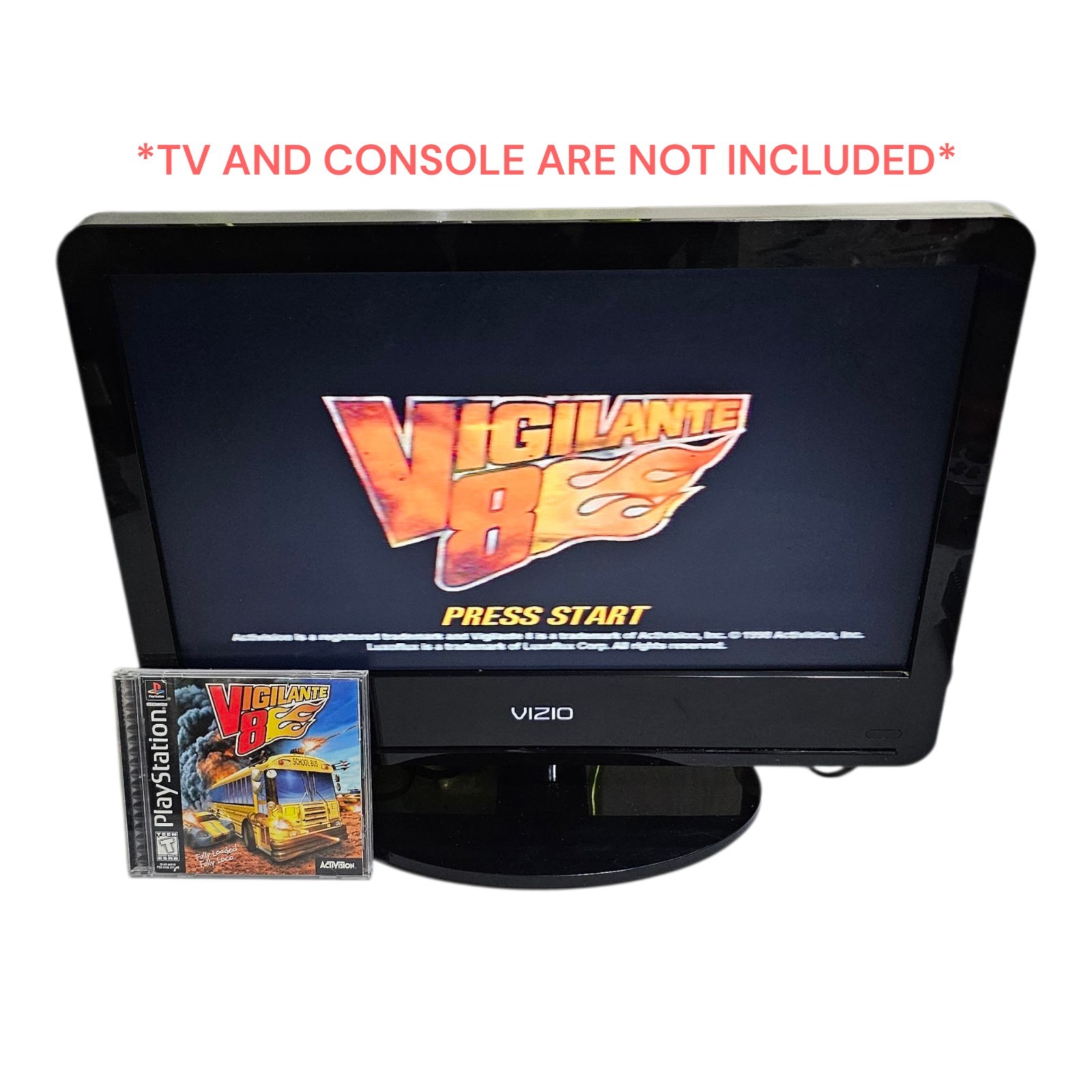Vigilante 8 (Sony PlayStation, PS1, 1998) CIB Complete w/ Manual, TESTED