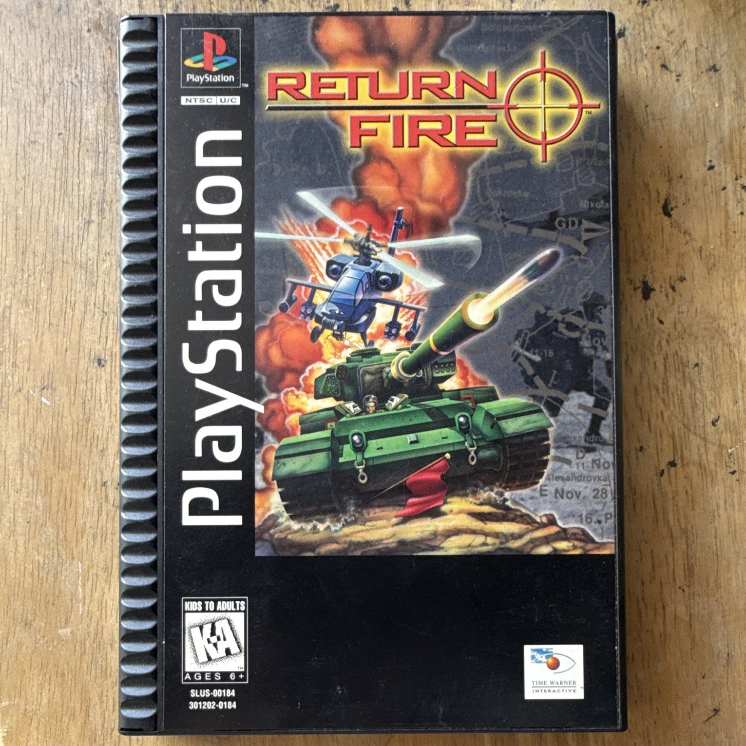 Time Warner Interactive Return Fire PS1 KA-Kids to Adults NTSC-U/C (US/CA) CIB
