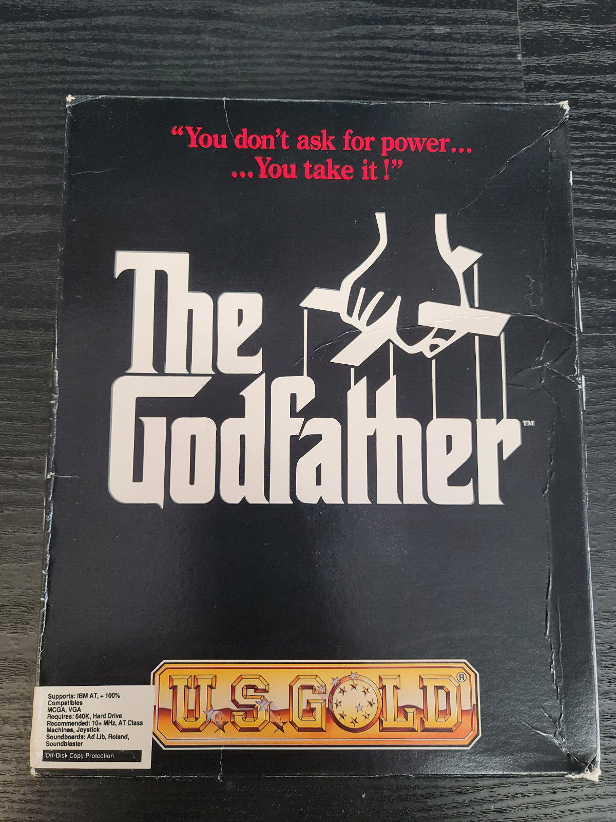 The Godfather PC Computer Big Box Complete In Box CIB Great Condition IBM 3.5″