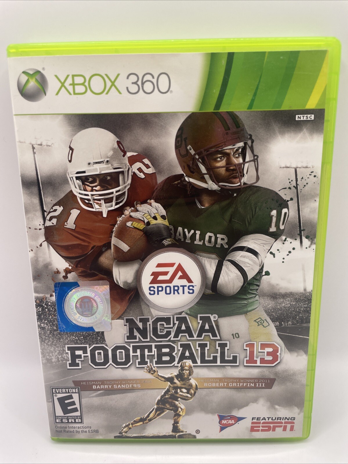 NCAA Football 13 (Microsoft Xbox 360, 2012) – Complete with Inserts – TESTED