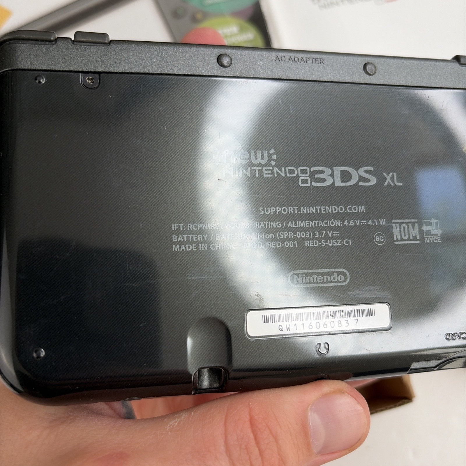 Nice! Nintendo New 3DS XL Black Complete Box W Charger Stylus US Model