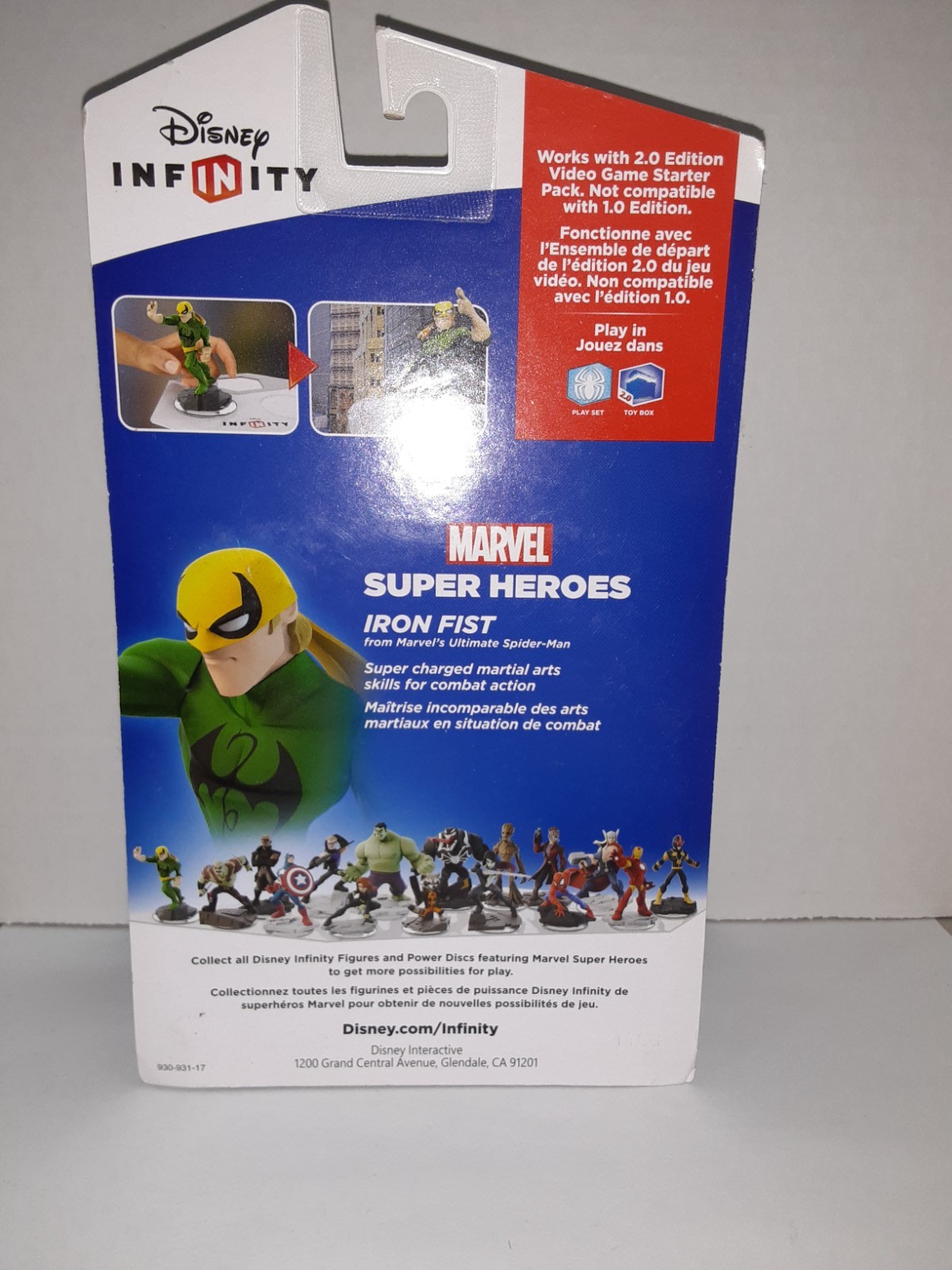 Disney Infinity 2.0 Edition Iron Fist Action Figure – New Sealed Ships Fast