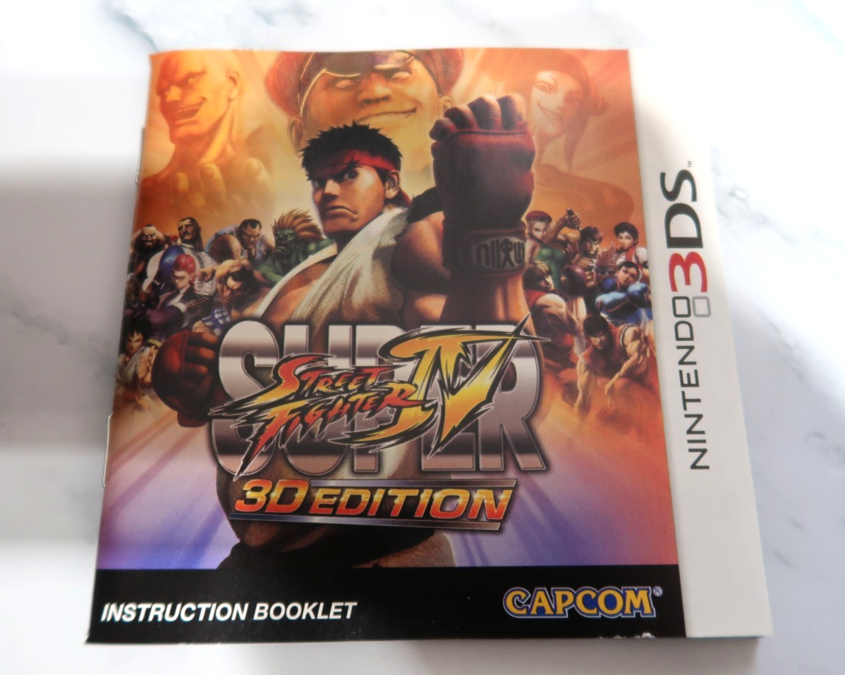 Nintendo 3DS Super Street Fighter 4 IV 3D Edition (CIB & Tested) w/Slip Cover