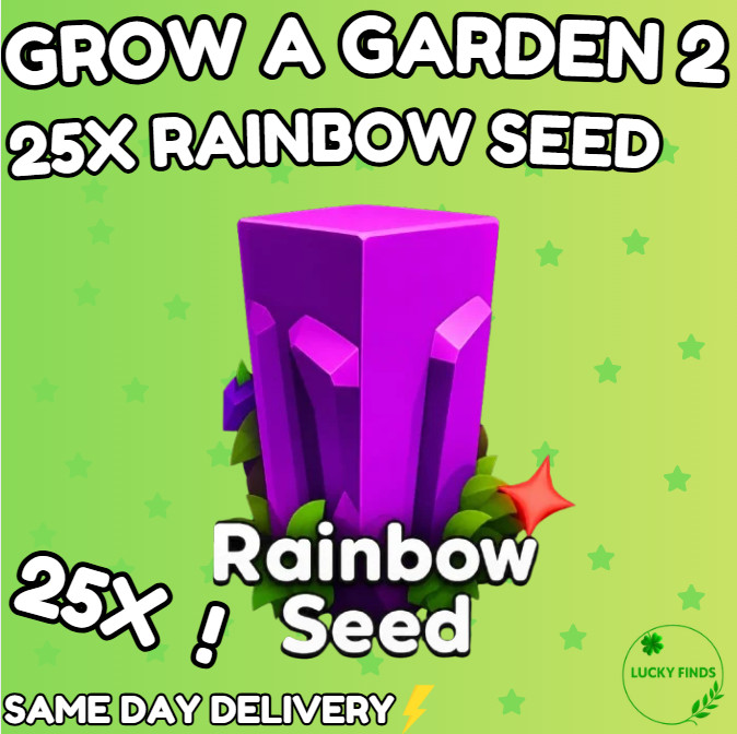 🔥Grow a Garden 2 Roblox✨25x Rainbow Seed | Fast & Easy