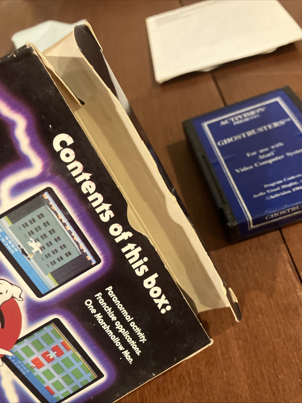 Atari 2600 Ghostbusters:CIB, Box, Manual, and Game, Tested and Working