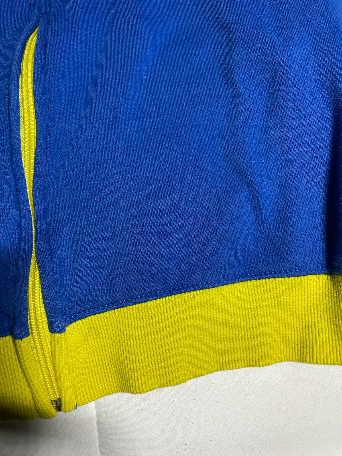 Fallout Vault 101 Hoodie Bethesda Full Zip Official Merch Men’s L Blue Yellow