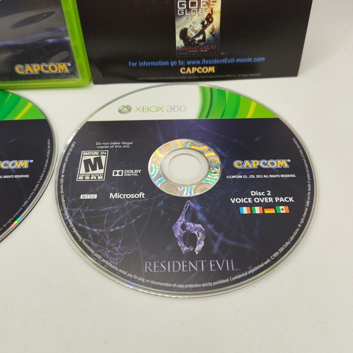 Resident Evil 6 (Microsoft Xbox 360, 2012) Complete CIB Both Discs Tested Works