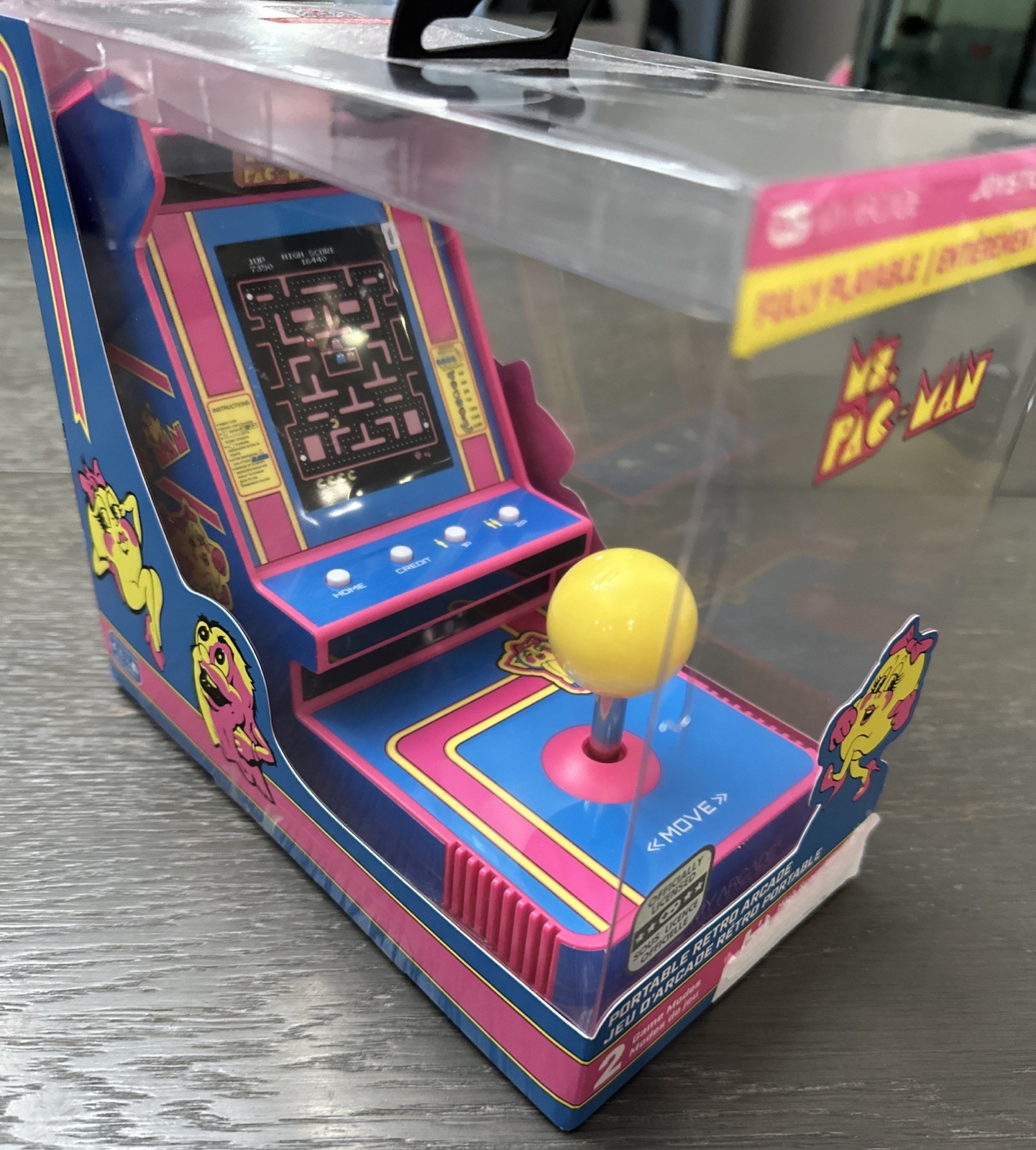 My Arcade – Ms. Pacman Portable Retro Arcade – DGUNL-7074 Joystick Player SEALED