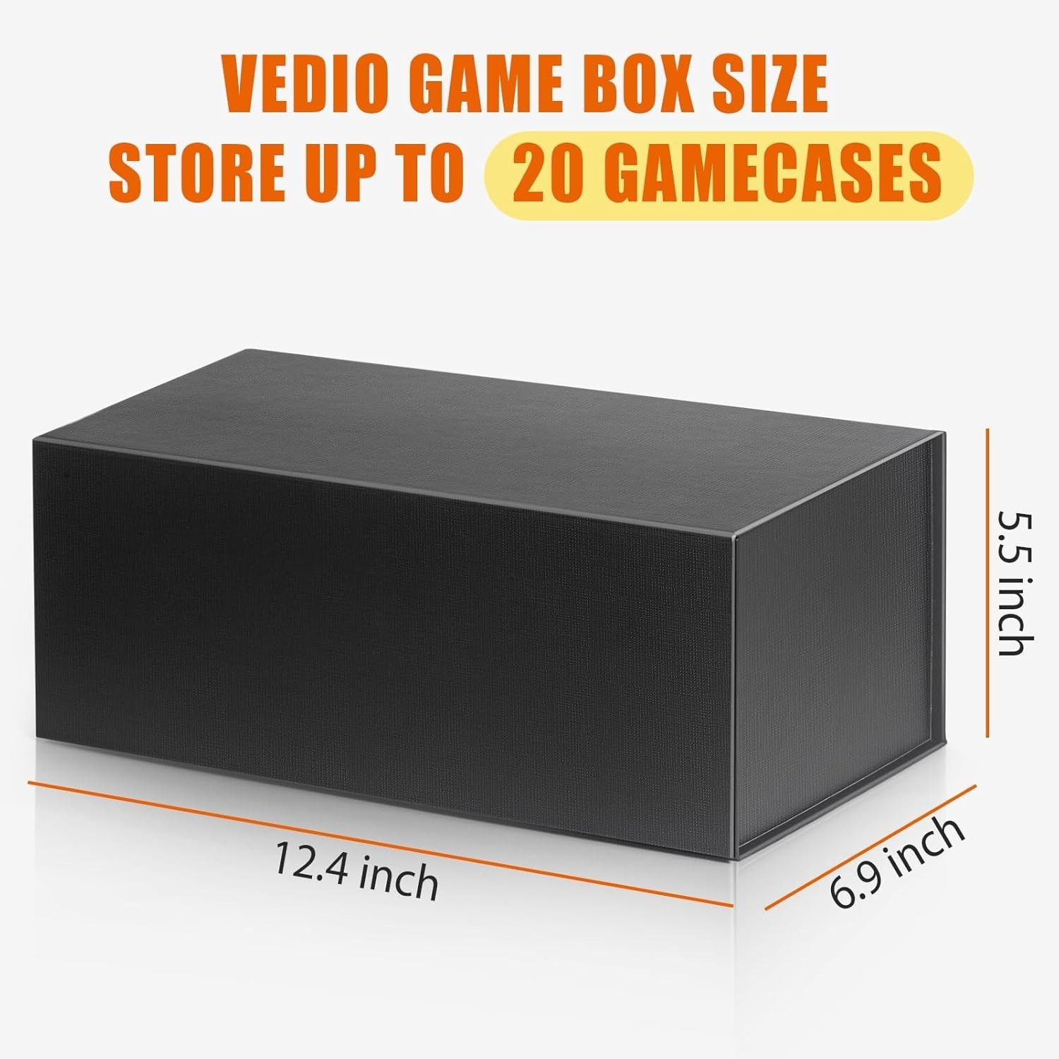 Video Game Storage Boxes, Blu-Ray Storage Boxes, Magnetic Video Game Box Prot…