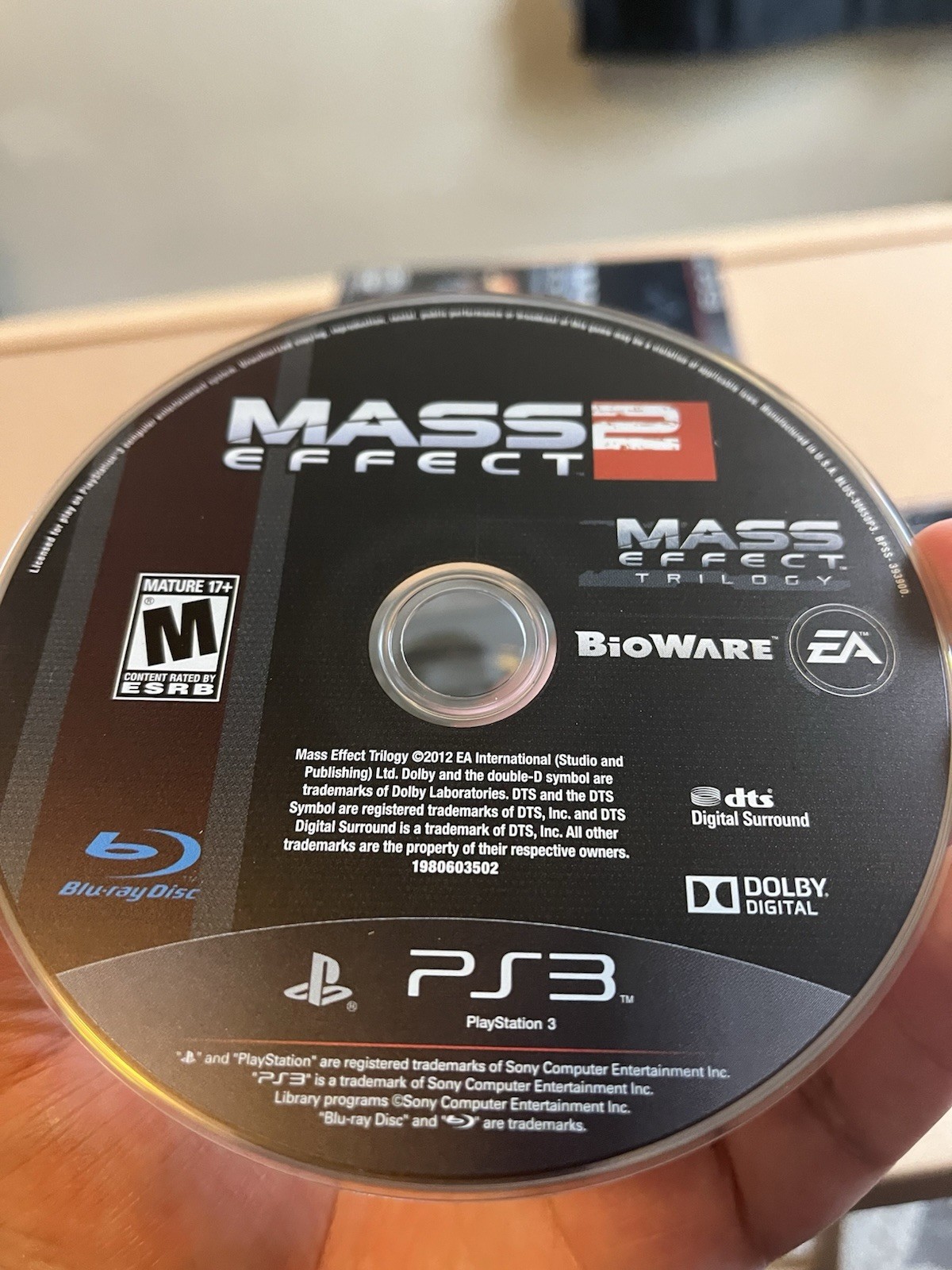EA Mass Effect Trilogy (Sony PlayStation 3, 2012) RPG Sci-Fi 3-Disc Set M