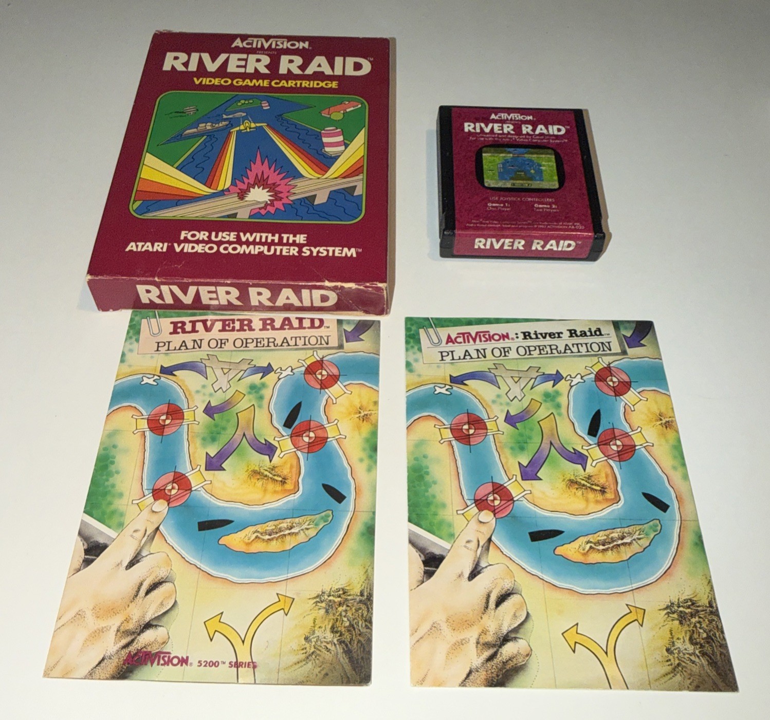 River Raid (Atari 2600, 1982) Complete – Cleaned & Tested