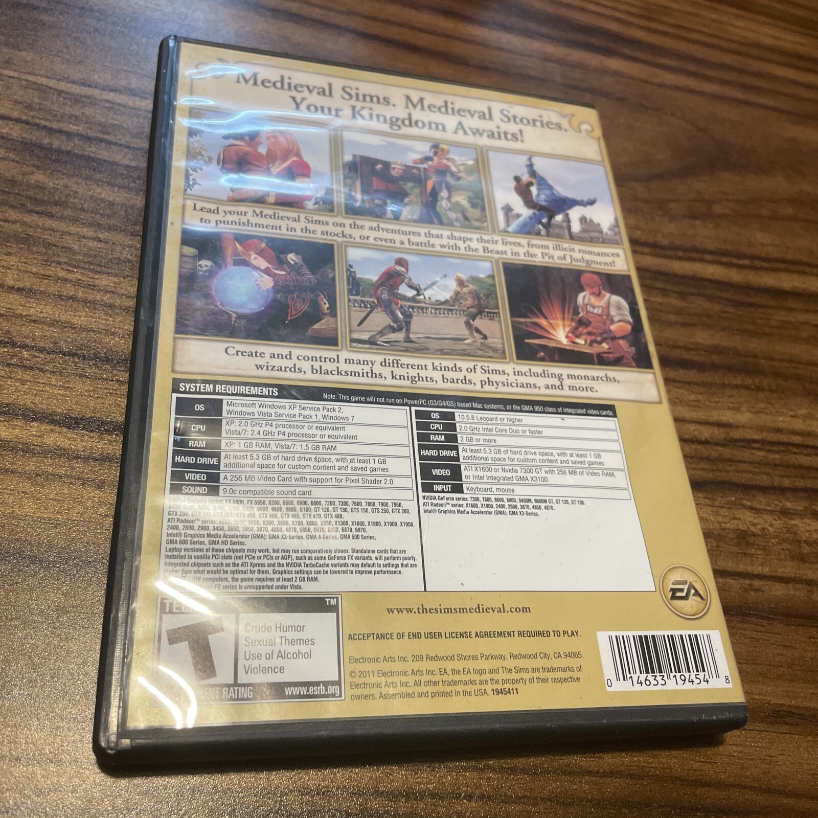Sims Medieval Windows Mac PC 2011 Limited Edition Installation Code Pamphlet