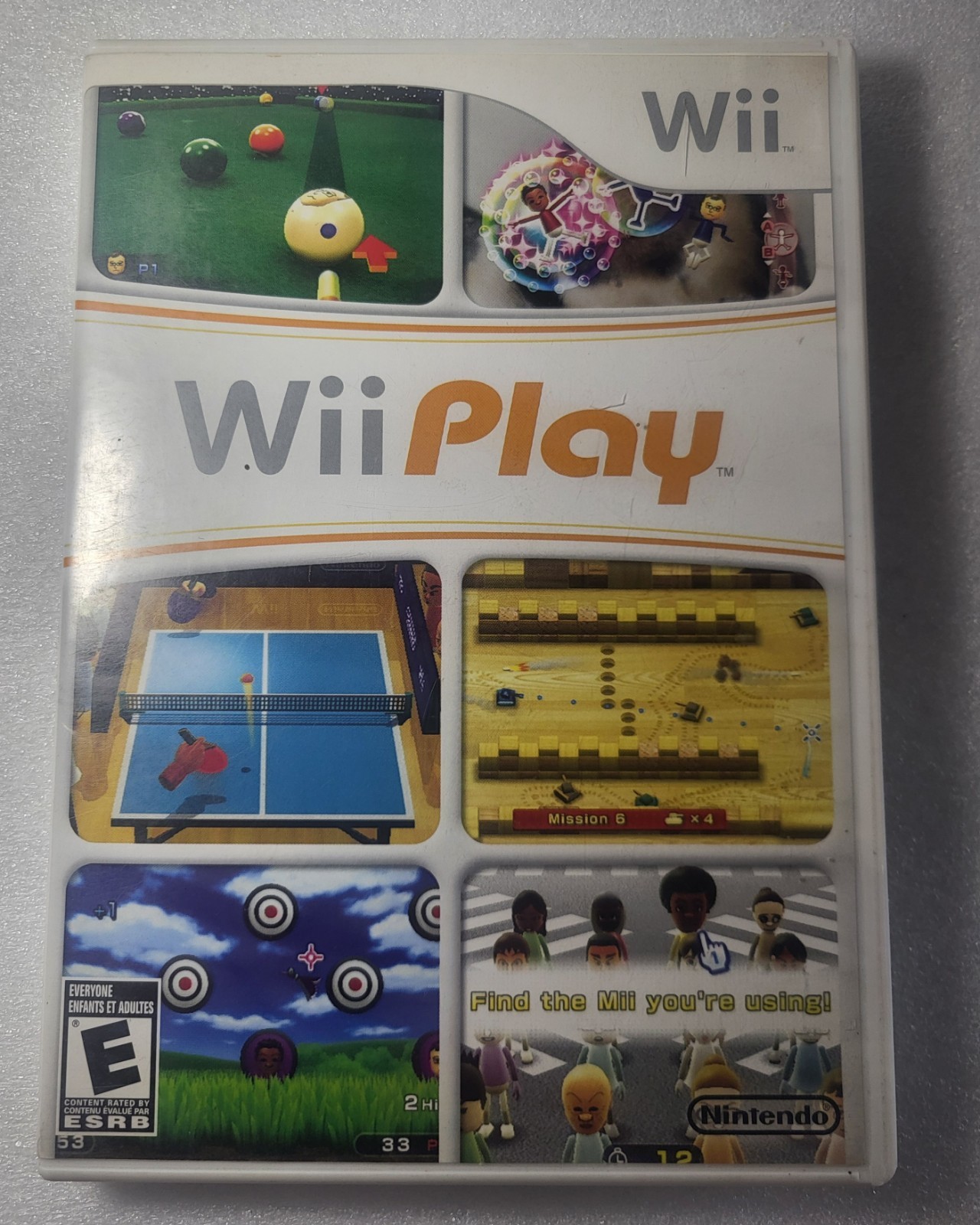 Nintendo Wii Play for Nintendo Wii 2007 E Everyone NTSC-U/C Manual Case