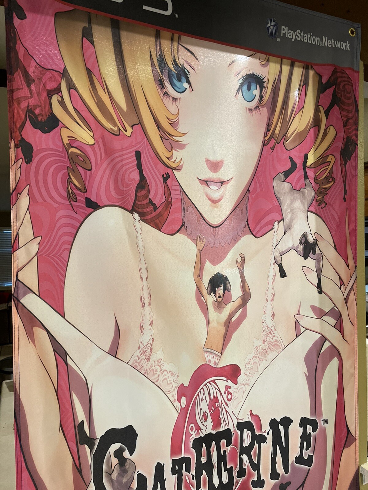 Catherine 5′ Flag Banner Poster Sony PlayStation 3 PS3 Atlus Rated M
