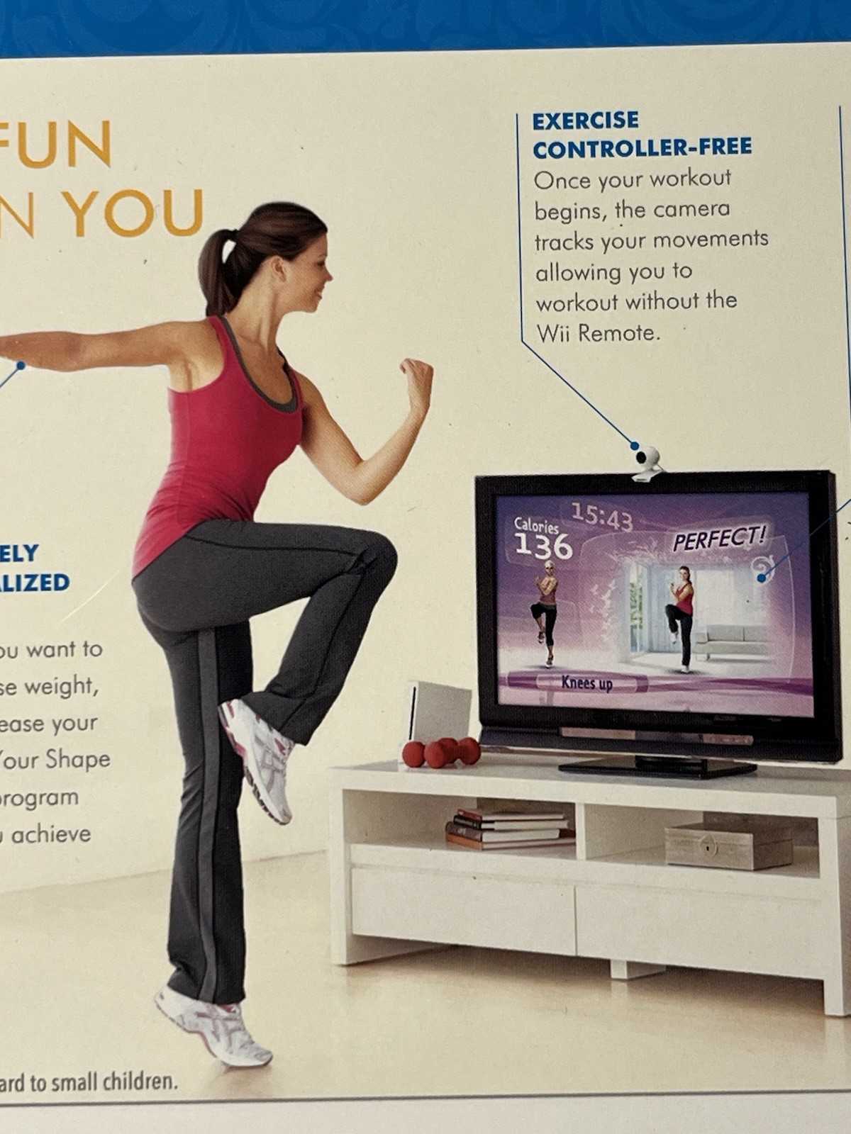 Wii Your Shape Game Featuring Jenny McCarthy With Motion Tracking Camera