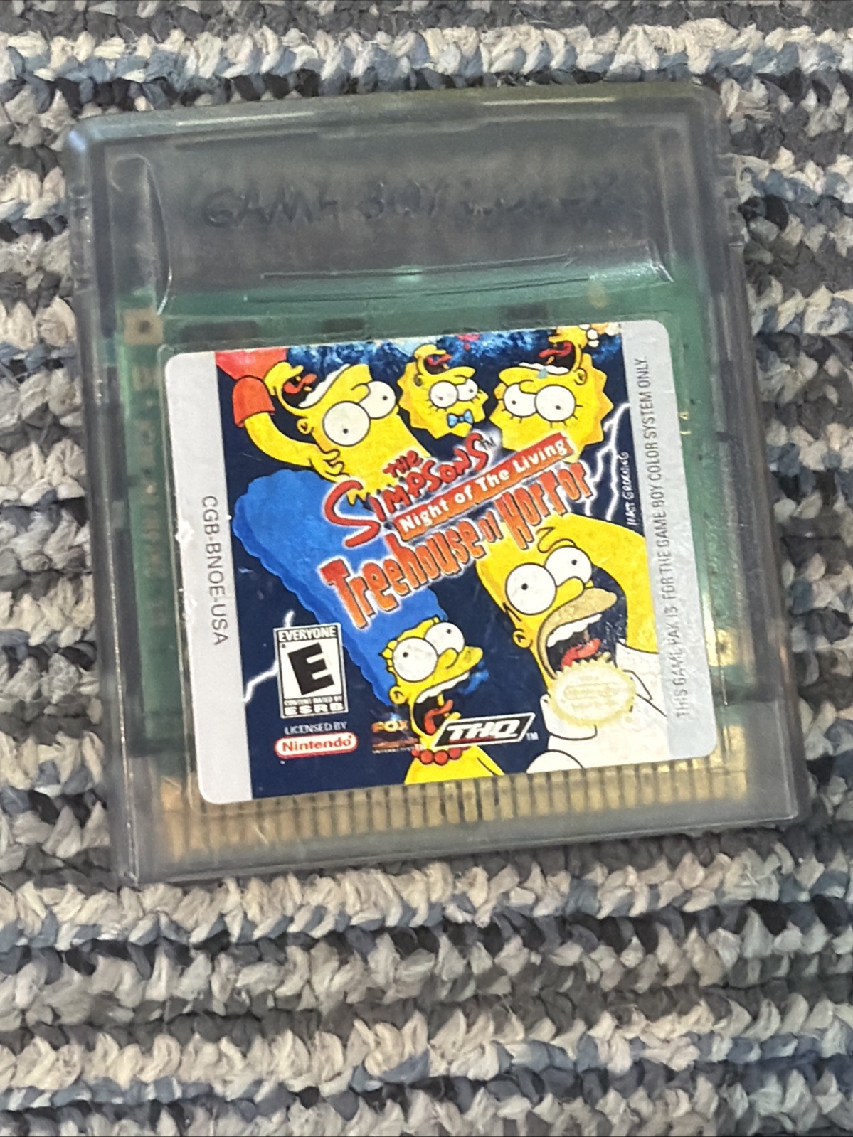 The Simpsons Night of the Living Treehouse of Horror Nintendo Game Boy Color