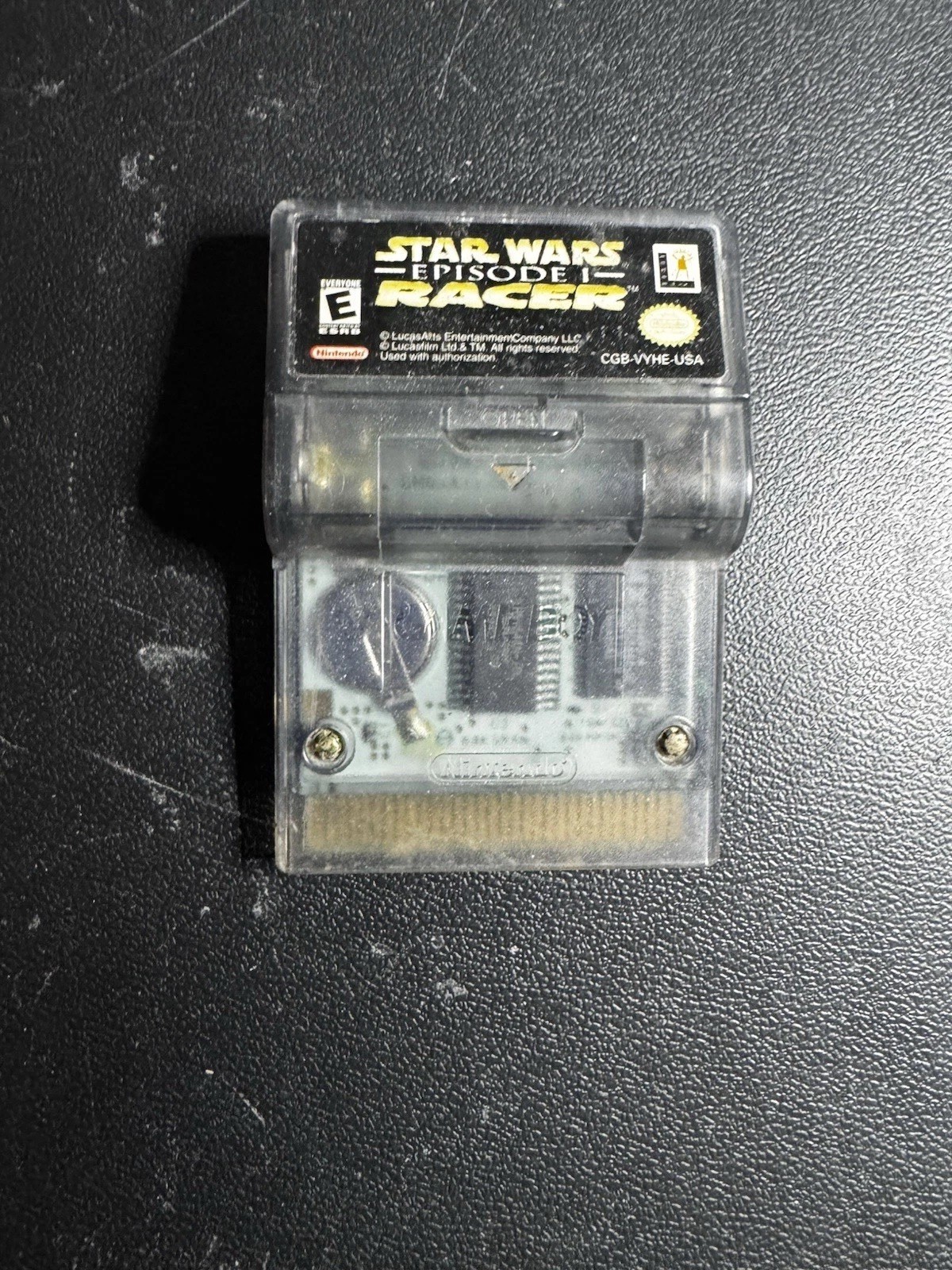 Nintendo Game Boy Color Atomic Purple W/ 2 Games Star Wars Episode One Racer GBC