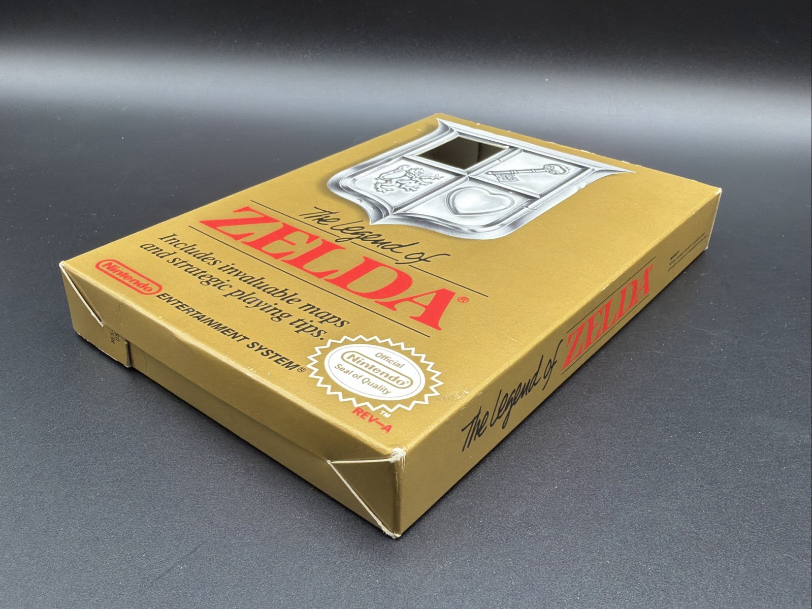 The Legend Of Zelda Oval Seal Box Original Nintendo Entertainment System NES CIB