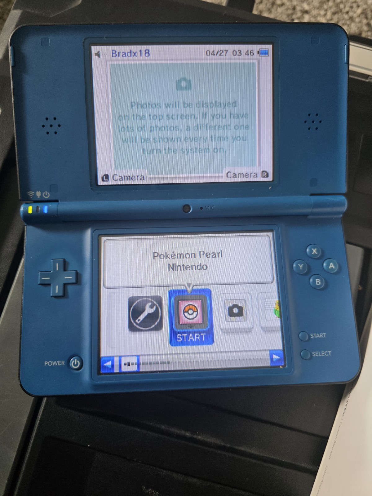 Nintendo DSi XL Handheld Game Console Midnight Blue In Box with nintendo switch